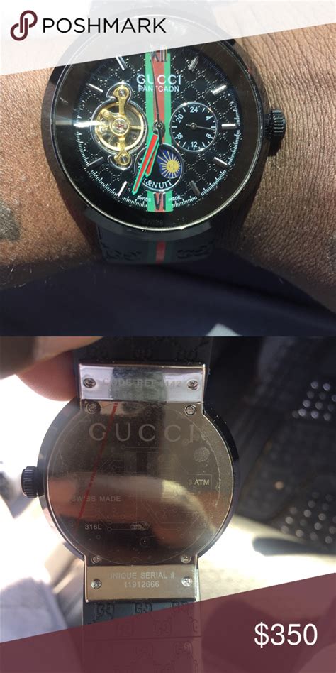 vintage gucci watch real or fake|check gucci watch serial number.